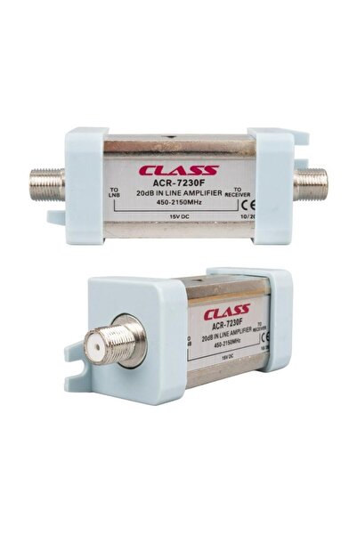 Class ACR-7230 20dB Line Amplifier Uydu Anten Kablo Sinyal Yükseltici 450-2150Mhz