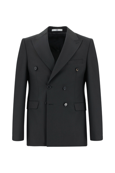 Kiğılı Slim Fit Dar Kesim Kruvaze Takım Elbise