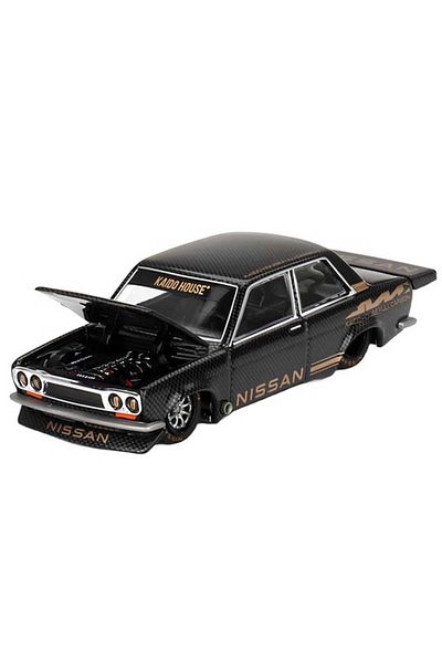 mini gt نيسي وورلد 1:64 داتسون 510 برو ستريت كامل من الكربون V1