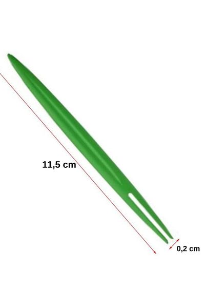 omilife Leaf Shaped Green Cocktail Stick Set Reusable Presentation