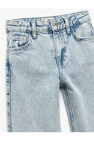 Koton Pantaloni largi din denim cu buzunare din bumbac