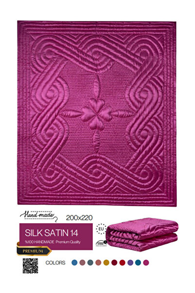 HARİR El işi İpek Saten Çift Kişilik Yorgan