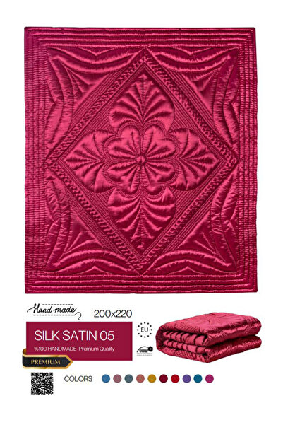 HARİR El işi İpek Saten Çift Kişilik Yorgan