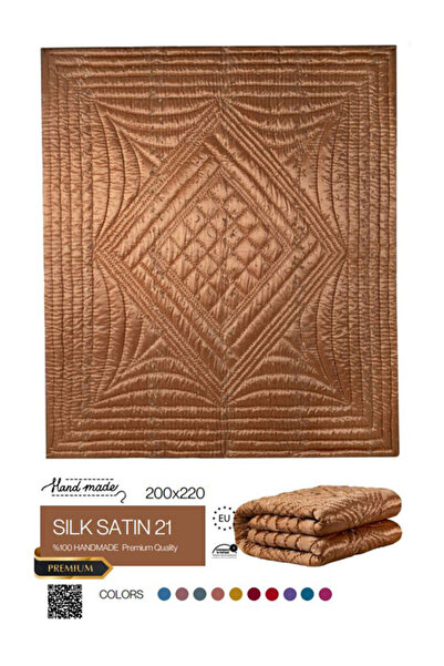 HARİR El işi İpek Saten Çift Kişilik Yorgan