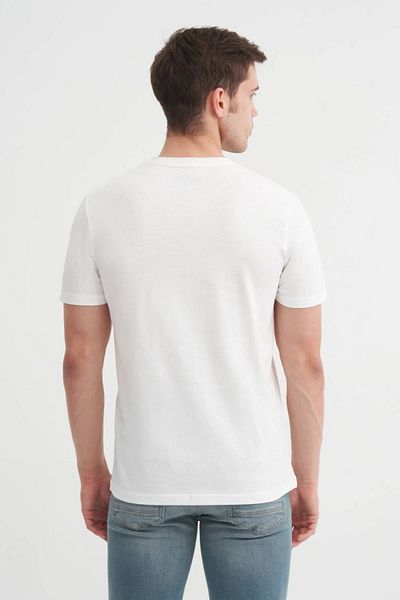 Cazador Μπλουζάκι Jazz 4155 Slim Fit Crew Neck Βαμβακερό εμπριμέ μπλουζάκι