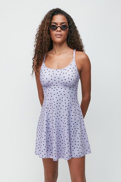 C&City Kleid Badeanzug 7784 Lila