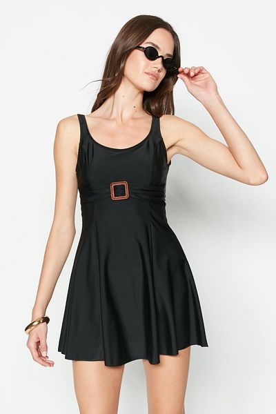 C&City Kleid Badeanzug 7546 Schwarz