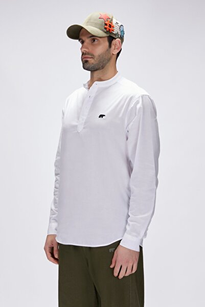 Bad Bear Luigi Beyaz Erkek Gömlek