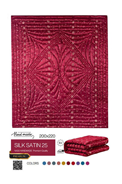 HARİR El işi İpek Saten Çift Kişilik Yorgan