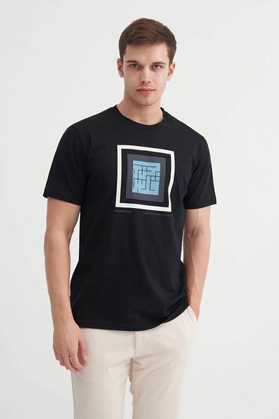 Cazador Μπλουζάκι με στάμπα Jazz 4117 Crew Neck Regular Fit