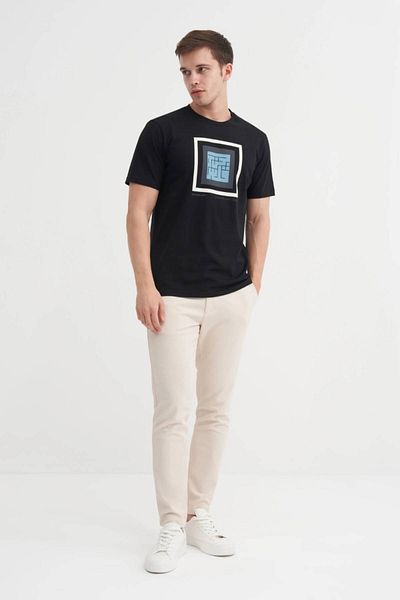 Cazador Μπλουζάκι με στάμπα Jazz 4117 Crew Neck Regular Fit