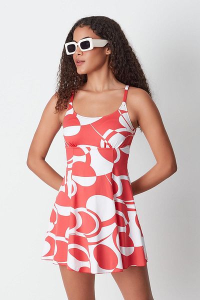 C&City 7784 Model rochie/albă costum de baie