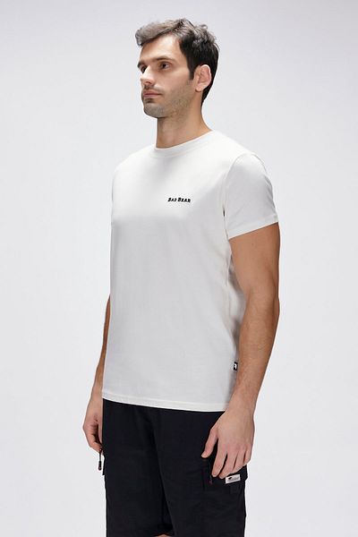 Bad Bear Baldwin White Men's Printed T-Shirt