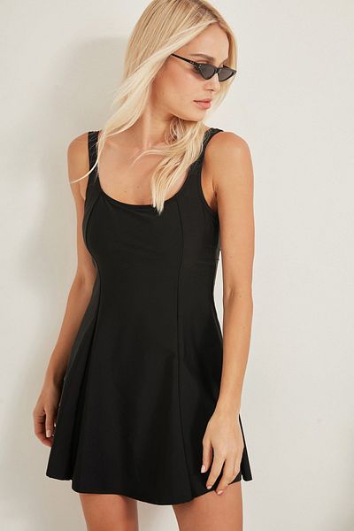 C&City Women's Dress Swimsuit 7307-1 Black