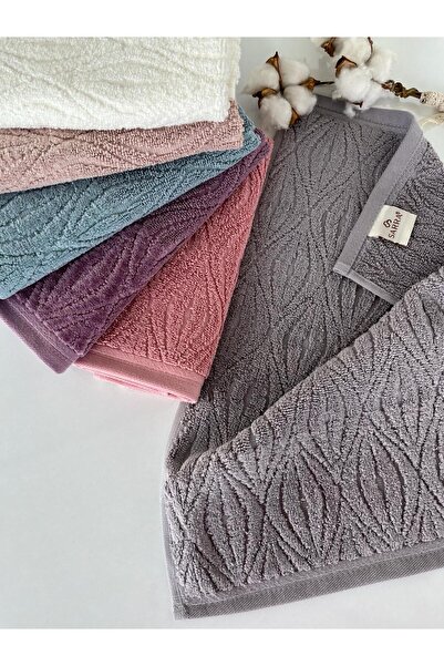 sarra %100 Pamuklu 6'lı Midye Desen Mutfak Havlusu Takımı