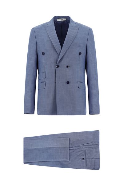 Kiğılı Regular Fit Striped Double Breasted Suit