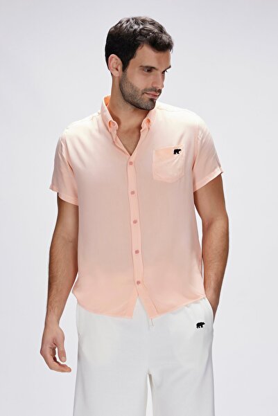 Bad Bear Frank Pink Men's Basic Short Sleeve Shirt