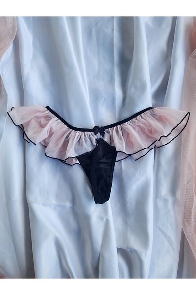 G&H UNDERWEAR String Ruffle Pink