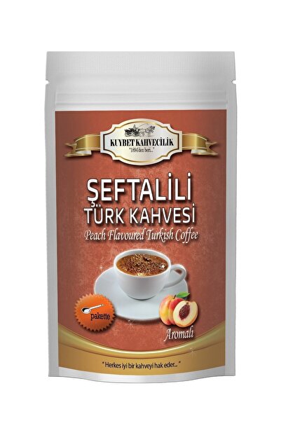 KUYBET KAHVECİLİK قهوة تركية بالخوخ 200 جرام
