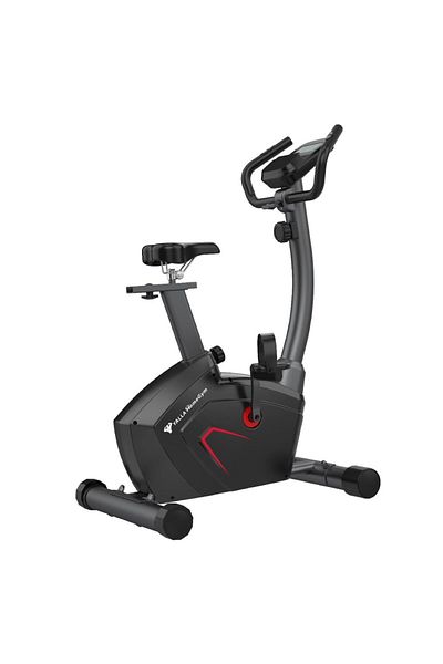 YALLA HomeGym Exercise Bike, Upright Magnetic Indoor Bike, with Comfortable Seat, Max User 150kg