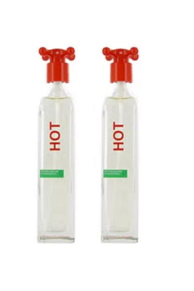 United Colors of Benetton Hot Eau de Toilette Gift Set of 2 (2 x 100 ml)