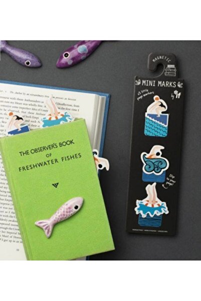 İF İf Mini Marks Manyetik Mini Kitap Ayracı 3'lü Swimmers