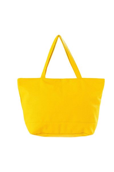 C&City Strandtasche aus gelbem Leder
