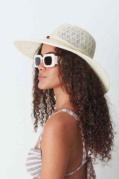 C&City Mercerized T24740-07 Model Beach Hat - Krém