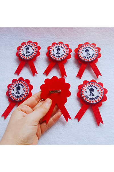 Aydede Oyunevi 23 أبريل شارة طية صدر السترة 10 قطع لباد