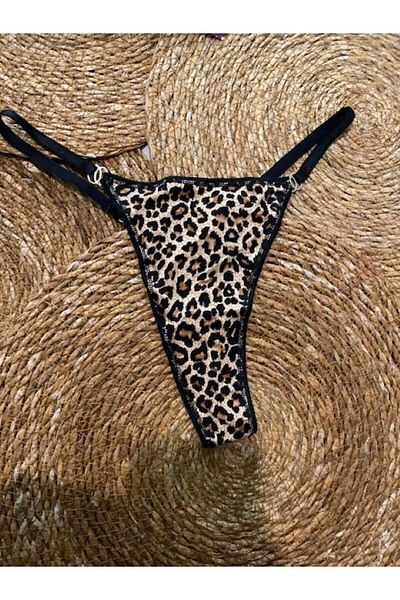 Daydream Leopard Patterned Thong Panties