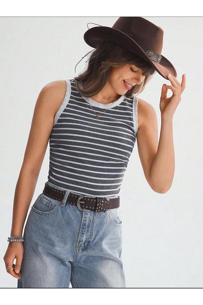 bemmoda Bluză casual pentru femei din bumbac cu model