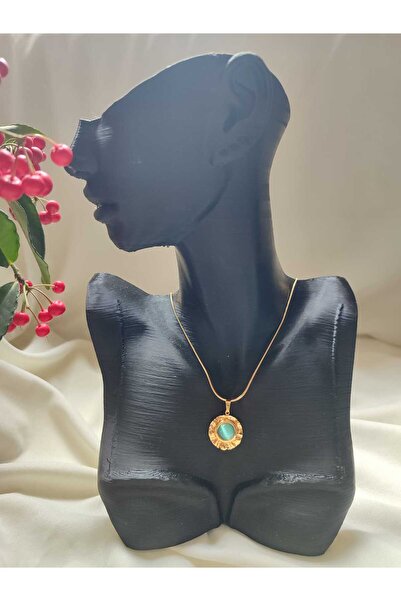 lavantebutik البيضاوي حجر القمر الصلب قلادة خمر قلادة