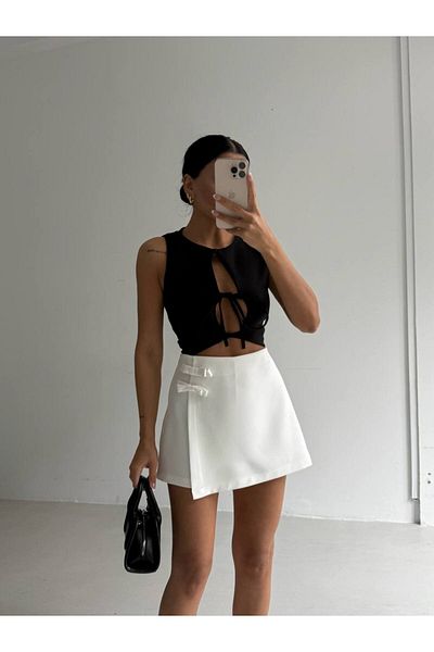 Secret Passion Lingerie Fusta mini pentru femei cu fundă de sezon nou 52202033