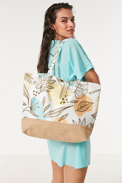 C&City Digital bedruckte Strandtasche Y8670-25 Mehrfarbig