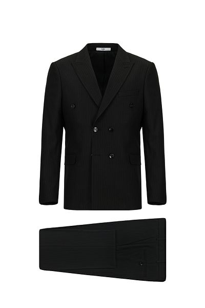Kiğılı Regular Fit Striped Double Breasted Suit