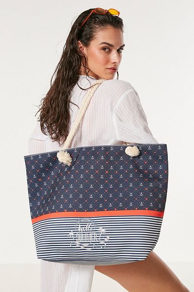 C&City Digital bedruckte Strandtasche Y8670-02 Mehrfarbig