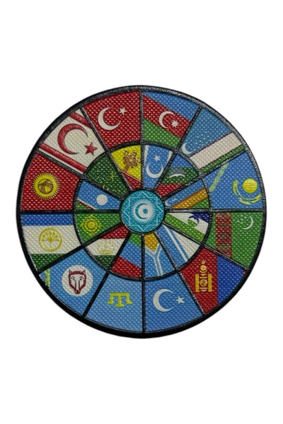 Ex Patch Türki Cumhuriyetler Bayrağı Peç Patch 8 Cm