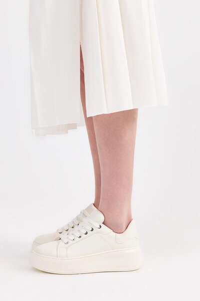 Yaya by Hotiç Beyaz Kadın Günlük Ayakkabı