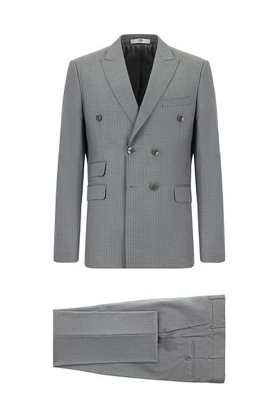 Kiğılı Regular Fit Striped Double Breasted Suit