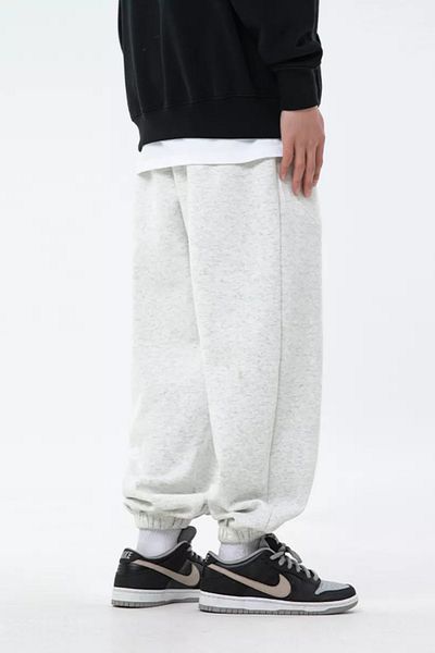 vladivosto Gray Black Baggy Elasticized Legs Loose Oversize Large Size Oversize Sweatpants