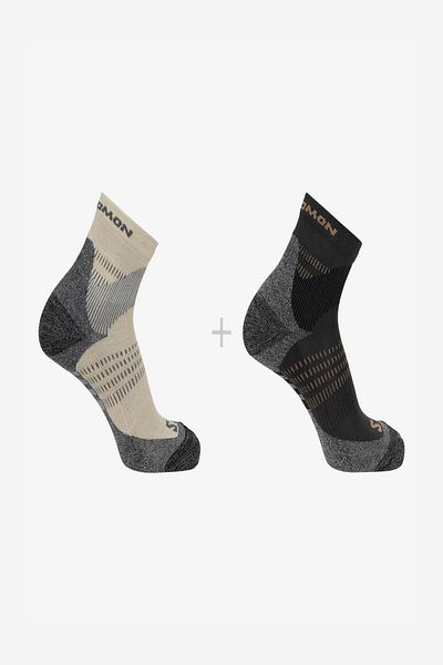 Salomon LC2082800 X Ultra Access Quarter 2 Pack Κάλτσες - Γκρι/Κρεμ