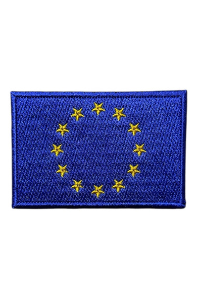 Ex Patch Ab Avrupa Birliği Bayrağı Patch Nakış Peç 8 X 5 Cm