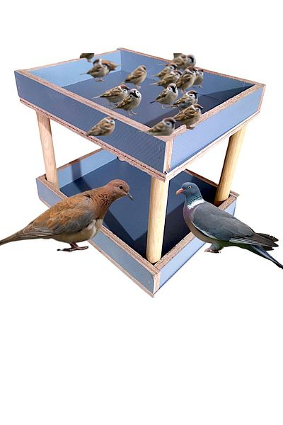 değerli hobi Outdoor Waterproof Two-Story Bird Nest and Bird House