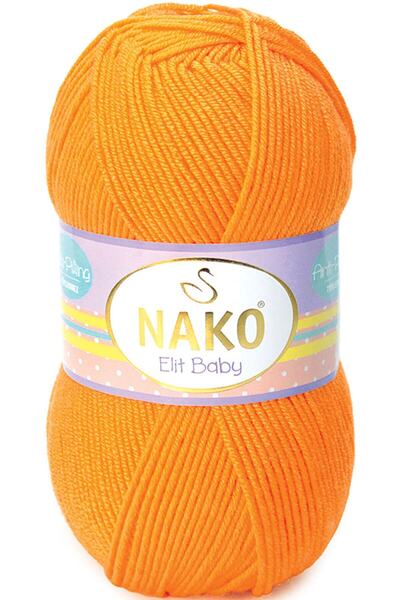 NAKO Elit Baby Bebek Hırkası Kazak Yapmak Için Anti-pilling Acrylic 100 gr 25...