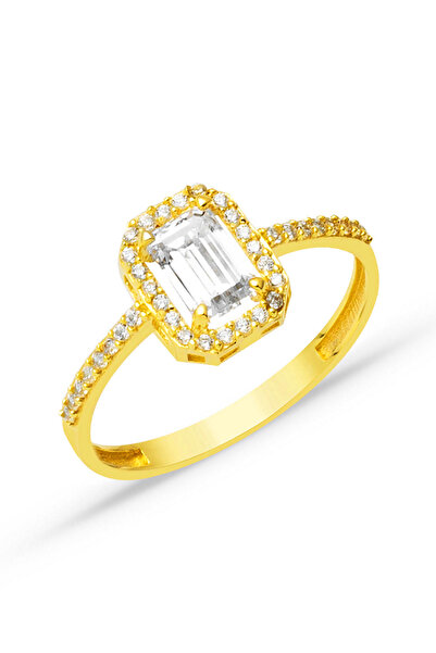 Bilezikci Baget Taşlı 22 Ayar Altın Yüzük