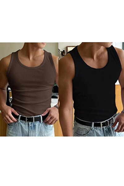 LEYEL Moda Ανδρικό εσώρουχο Lycra Sportsman με λαιμόκοψη