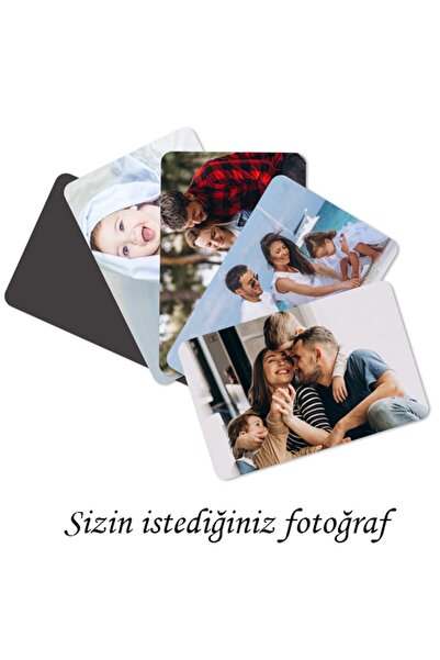 HEDİYECRAFT Kişiye Özel Fotoğraflı Magnet 5 Adet 6x9 Ebat Oval Kesim,