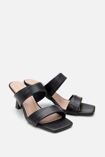 Yaya by Hotiç Women's Black Heeled Slippers