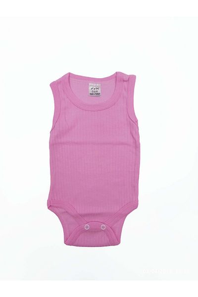 bebboo Baby Girl 100% Cotton 3 Pieces Summer Bodysuit with Straps and Snap Fasteners
