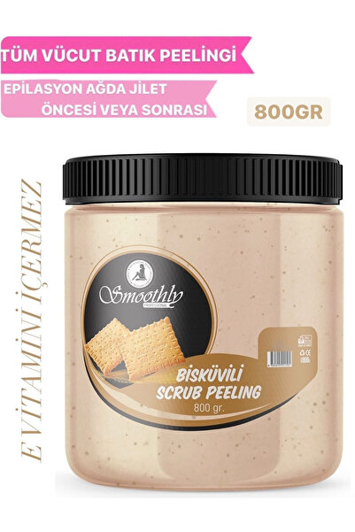 Smoothly Bisküvi Peeling - Batık Karşıtı Ve Nem Bombası Vücut Peelingi 800 G.